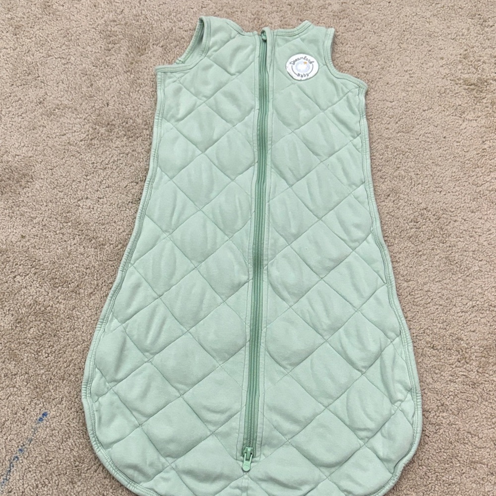 Soft Green Quilted Kids Sleep Sack